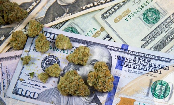 Sea stones on top of money